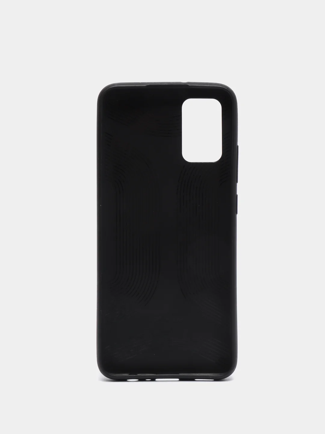 Синий силиконовый чехол накладка для Samsung A02S 2021 с текстурой кожи (под кожу)