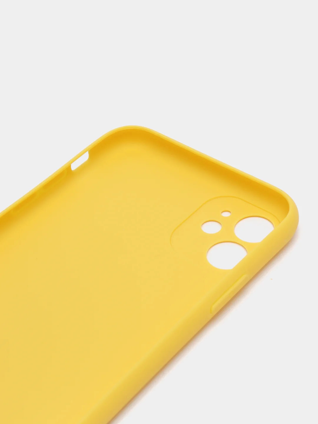 Желтый чехол iPhone 11 14 13 12 Pro Mini Plus XR 7 8 SE 2020 силиконовый (Айфон ХР Про Мини Плюс)