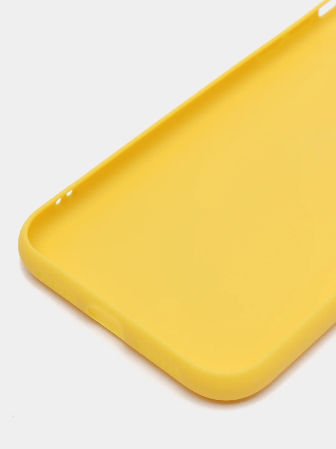 Желтый чехол iPhone 11 14 13 12 Pro Mini Plus XR 7 8 SE 2020 силиконовый (Айфон ХР Про Мини Плюс)