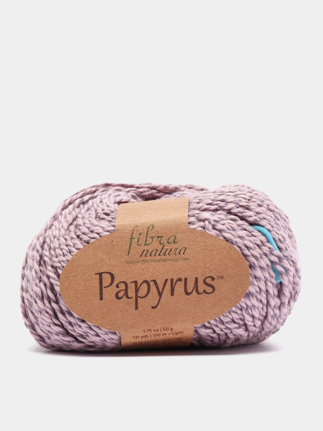 Сиреневый пряжа Fibra Natura Papyrus 78% Хлопок  22% Шелк 50г 120м 1 шт