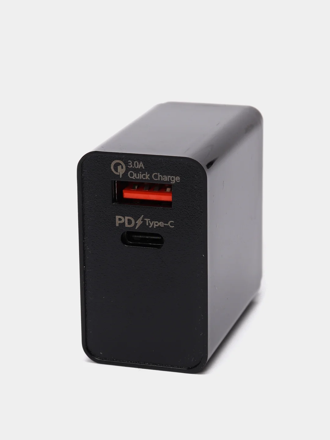 Черный блок питания 3.0A USB+USB-C, PD 20W быстрая зарядка для Apple/Android More Choice NC71S
