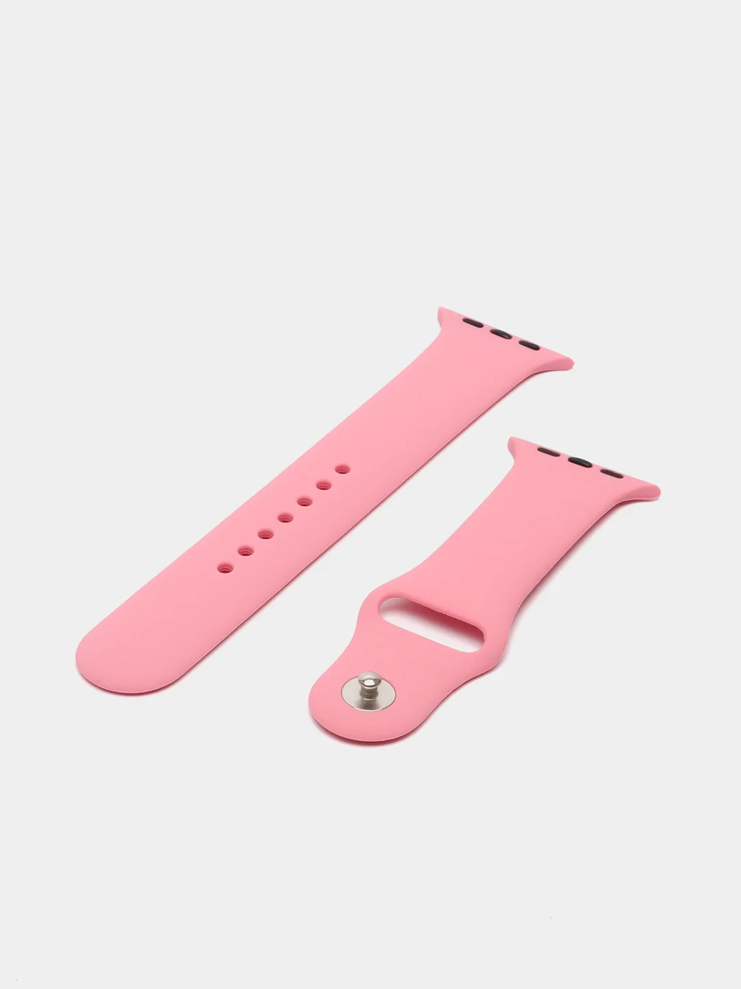 Розовый силиконовый ремешок для смарт часов Apple Watch, силиконовый браслет