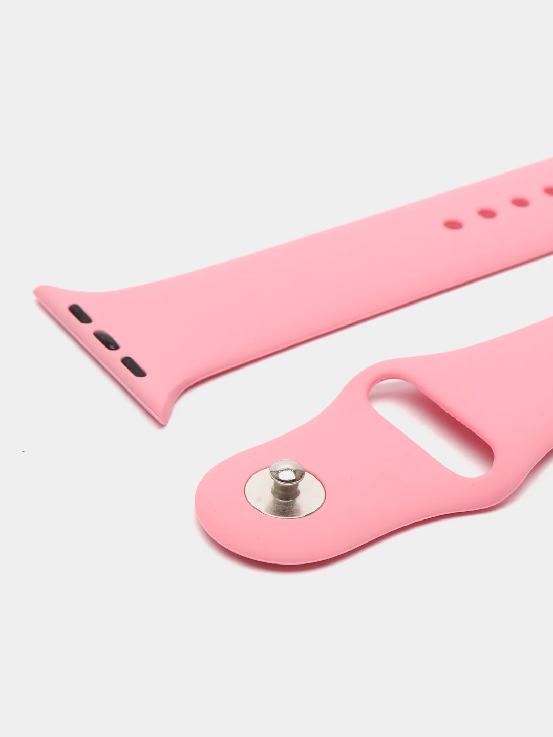 Розовый силиконовый ремешок для смарт часов Apple Watch, силиконовый браслет