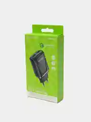 Черный блок питания 2USB 3A 18W Borofone BA54A, Зарядное устройство PD 18W+QC3.0 быстрая зарядка