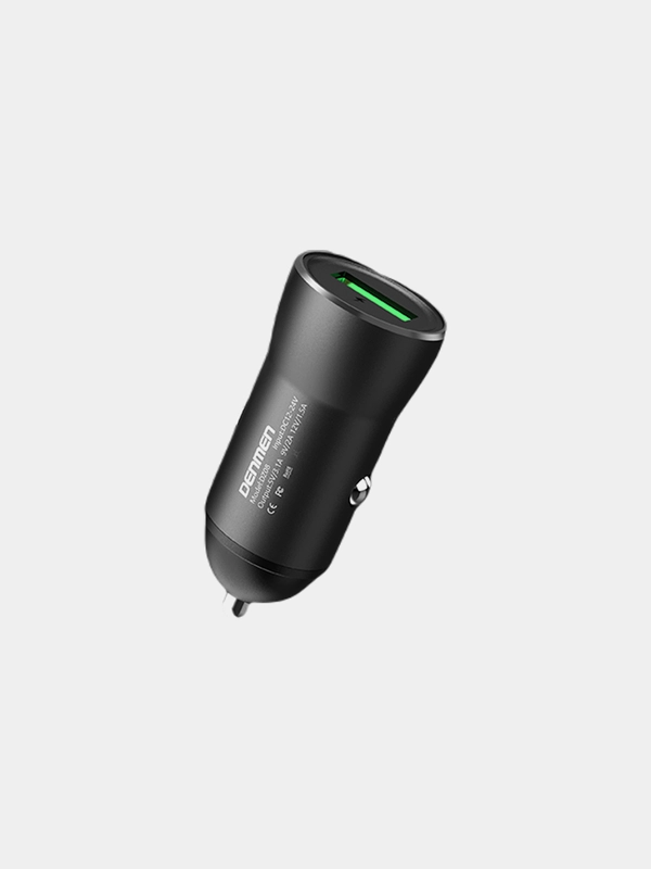 Автомобильное зарядное устройство Denmen DZ08, USB, 3.1A