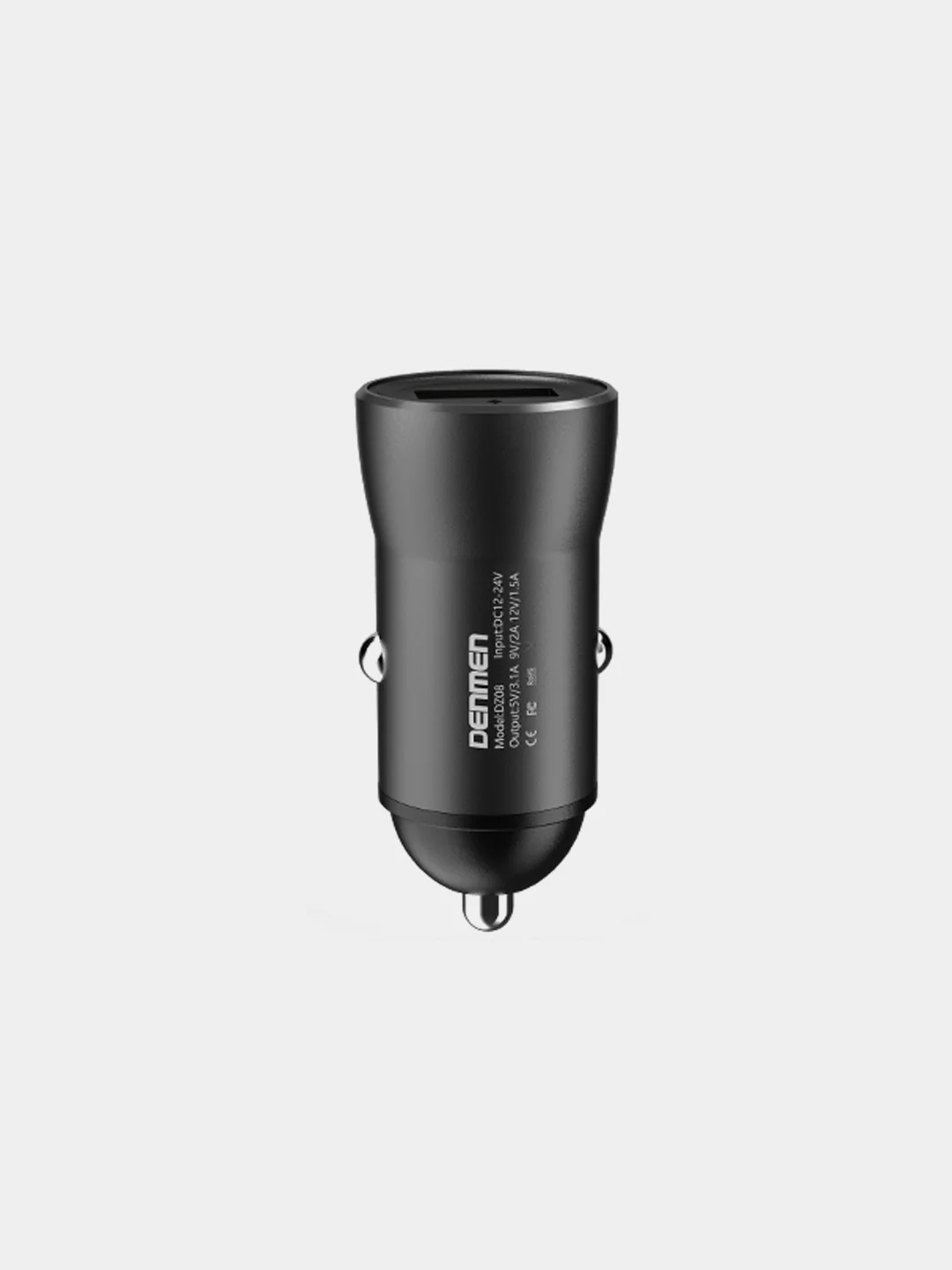 Автомобильное зарядное устройство Denmen DZ08, USB, 3.1A