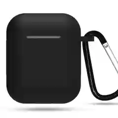 Черный силиконовый чехол для наушников AirPods
