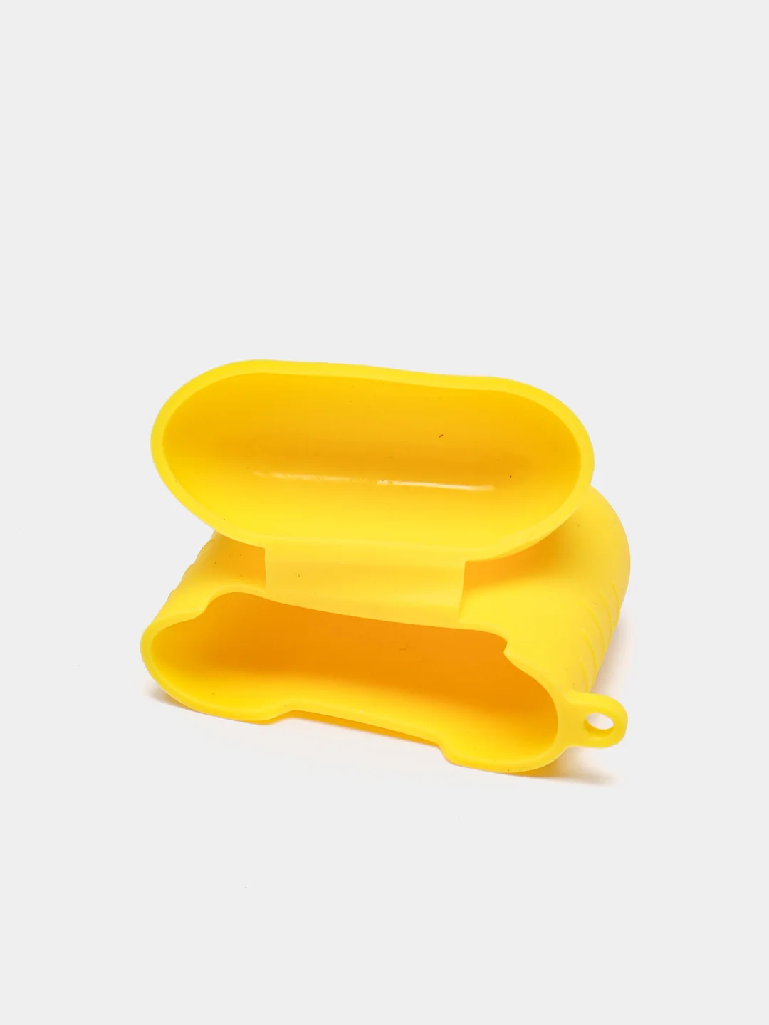 Желтый силиконовый чехол для беспроводных наушников AirPods 1, AirPods 2