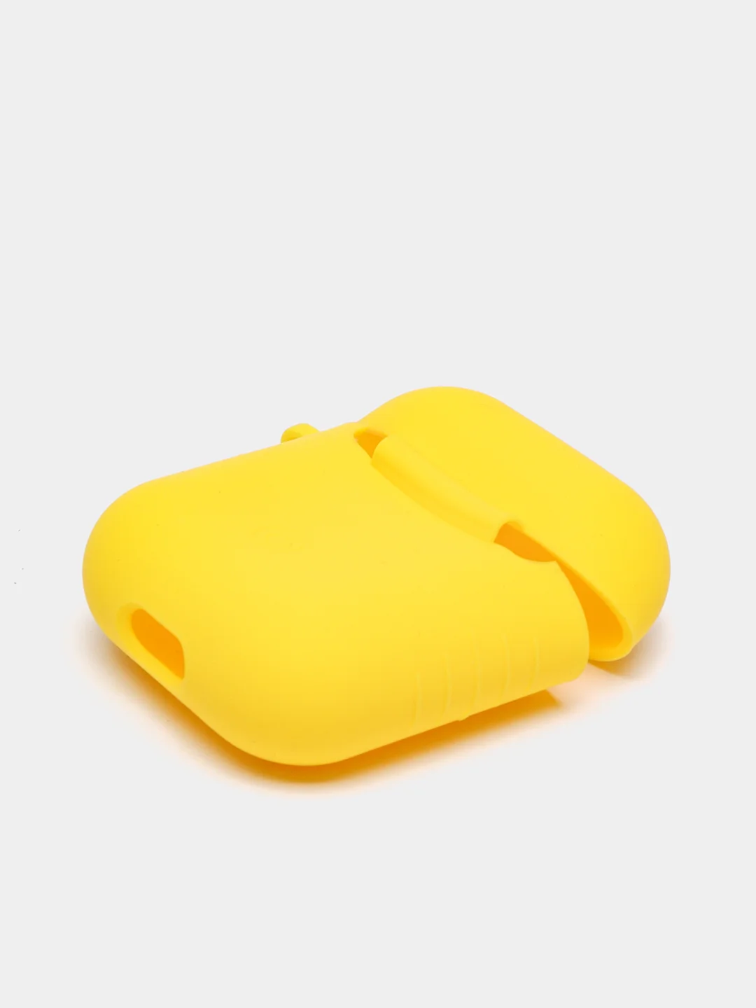Желтый силиконовый чехол для беспроводных наушников AirPods 1, AirPods 2