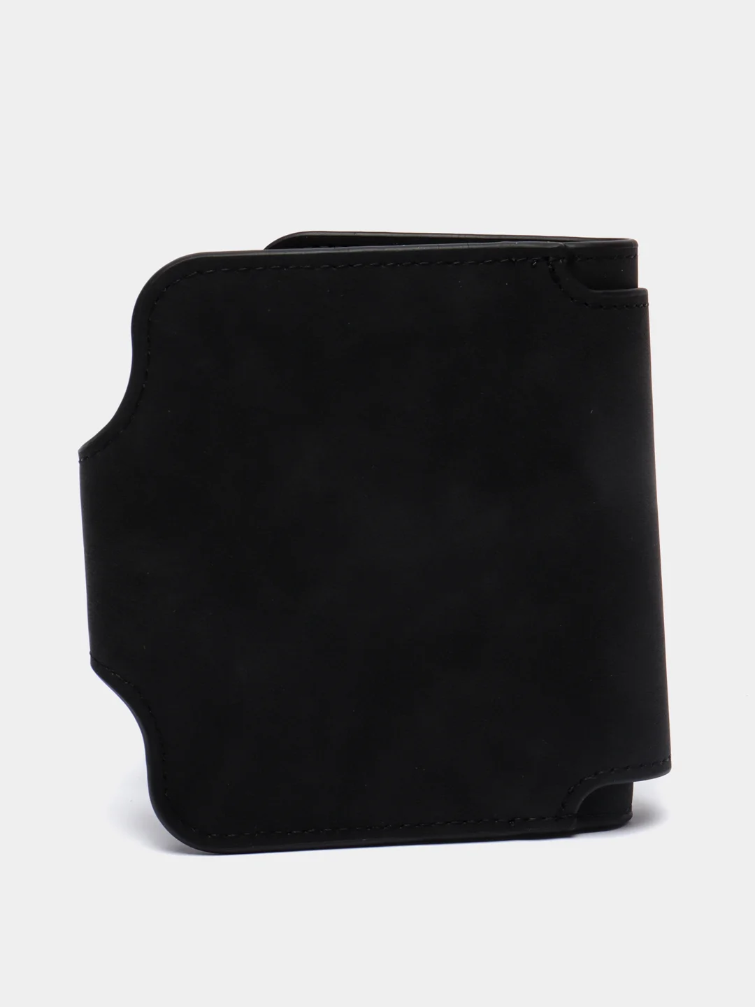 Черный женский кошелек Baellery mini из замшевой экокожи, 10 цветов