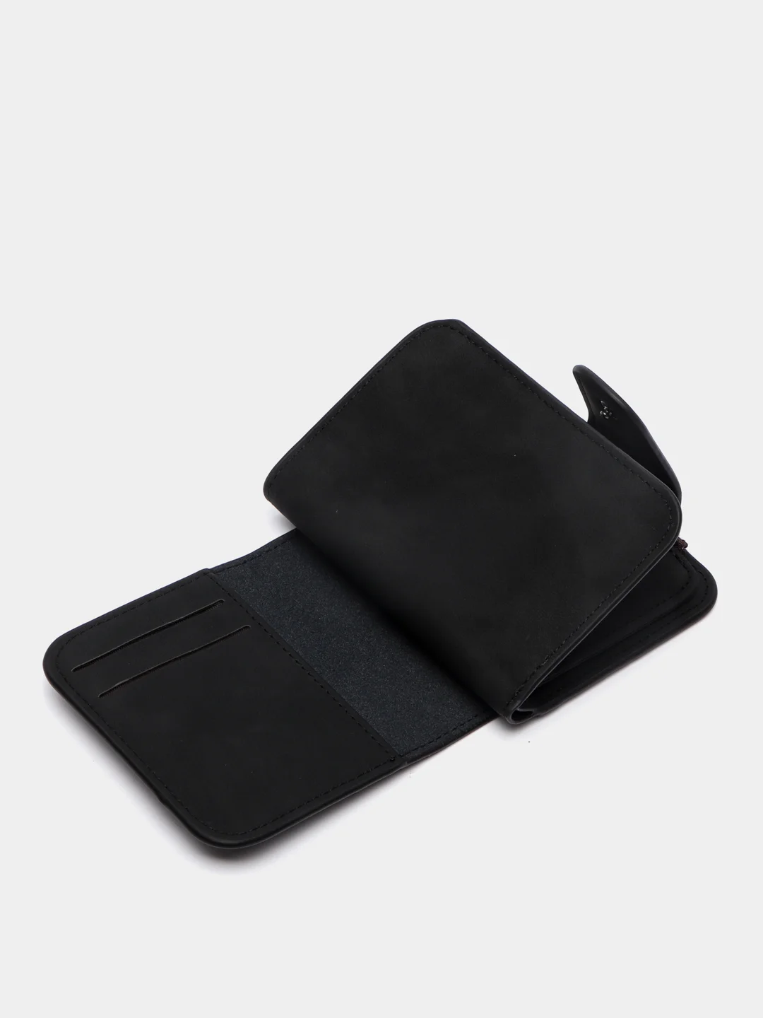 Черный женский кошелек Baellery mini из замшевой экокожи, 10 цветов