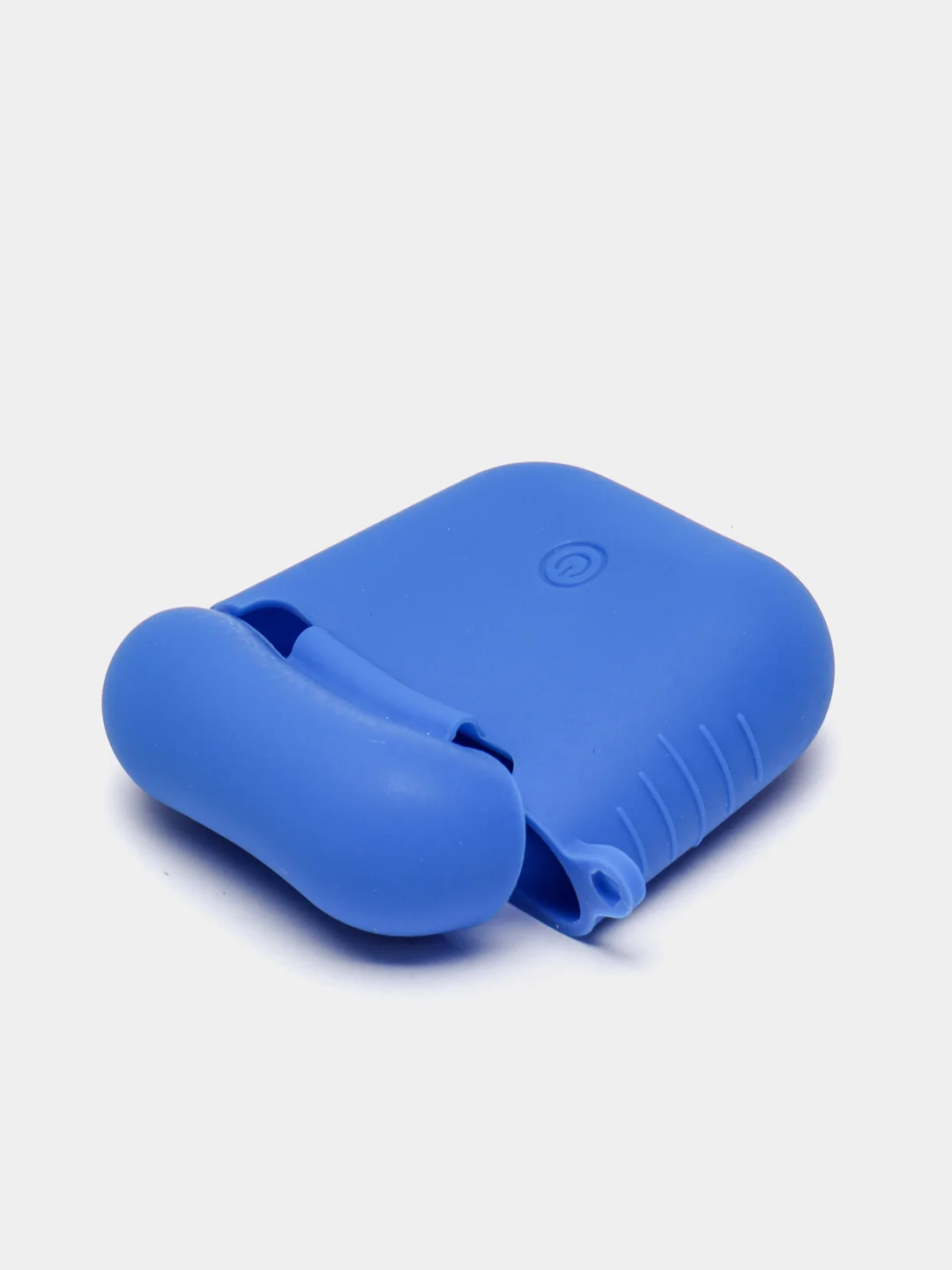 Синий силиконовый чехол для беспроводных наушников AirPods 1, AirPods 2