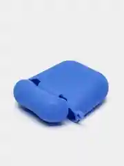 Синий силиконовый чехол для беспроводных наушников AirPods 1, AirPods 2
