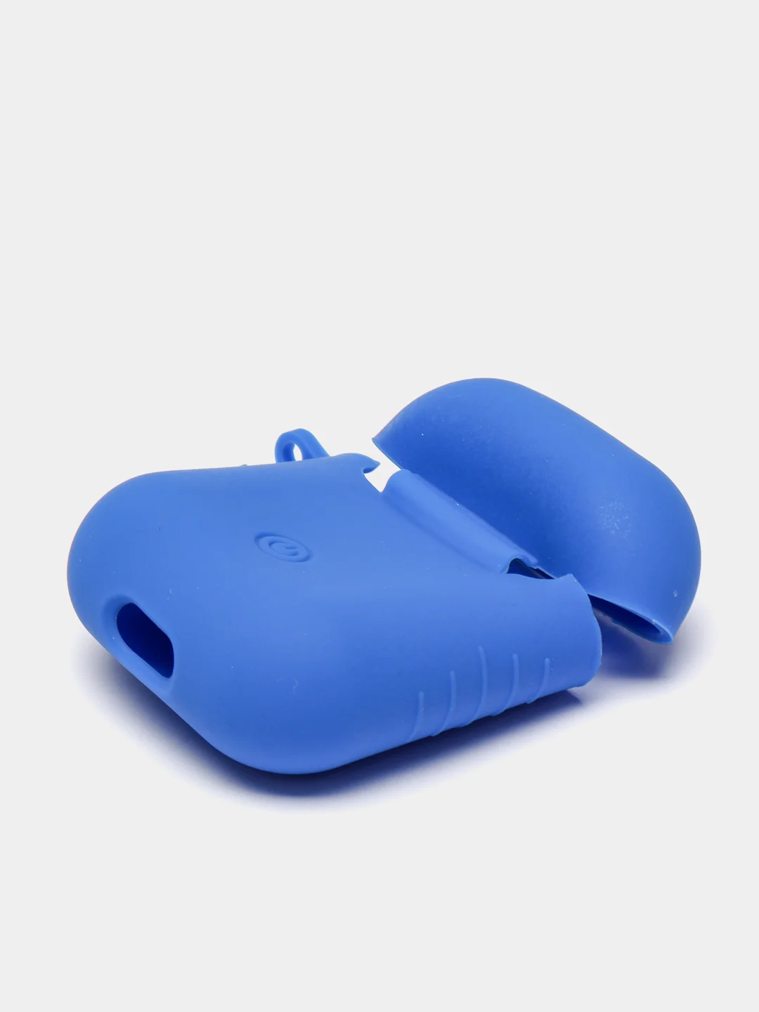 Синий силиконовый чехол для беспроводных наушников AirPods 1, AirPods 2