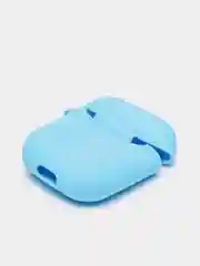 Голубой силиконовый чехол для беспроводных наушников AirPods 1, AirPods 2