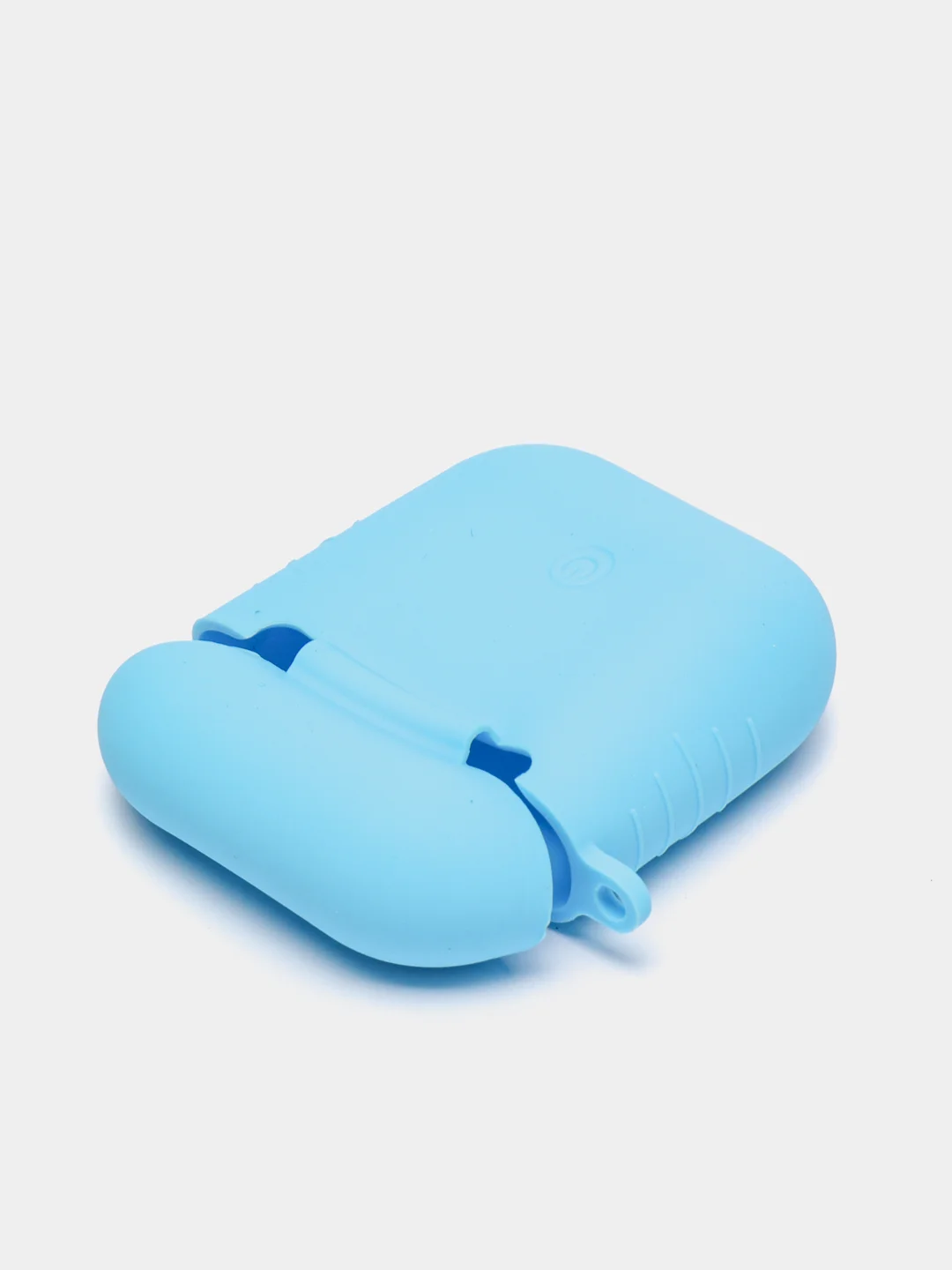 Голубой силиконовый чехол для беспроводных наушников AirPods 1, AirPods 2