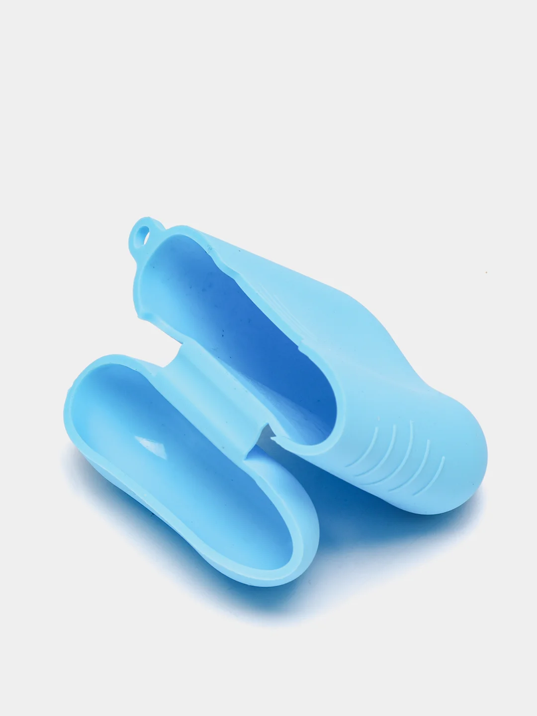 Голубой силиконовый чехол для беспроводных наушников AirPods 1, AirPods 2