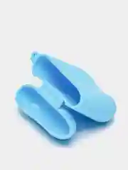 Голубой силиконовый чехол для беспроводных наушников AirPods 1, AirPods 2