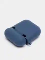Темно-синий силиконовый чехол для беспроводных наушников AirPods 1, AirPods 2