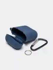 Темно-синий силиконовый чехол для беспроводных наушников AirPods 1, AirPods 2