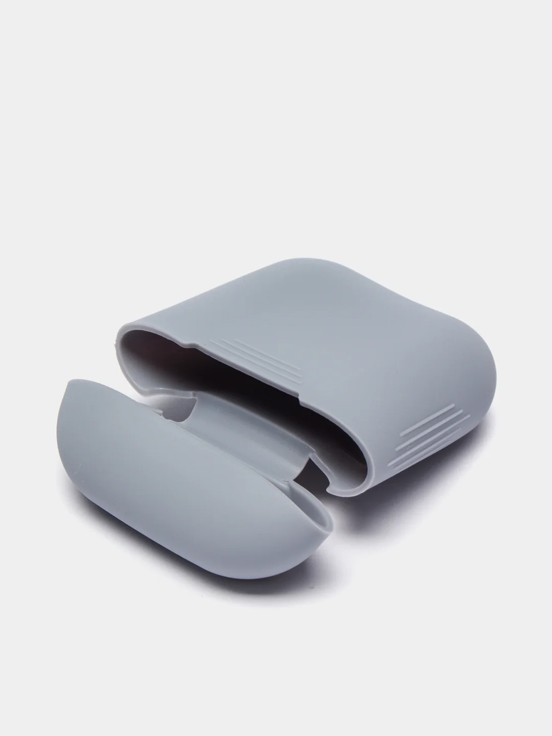 Синий меланж чехол для наушников AirPods 1, 2, силиконовый