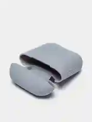 Синий меланж чехол для наушников AirPods 1, 2, силиконовый