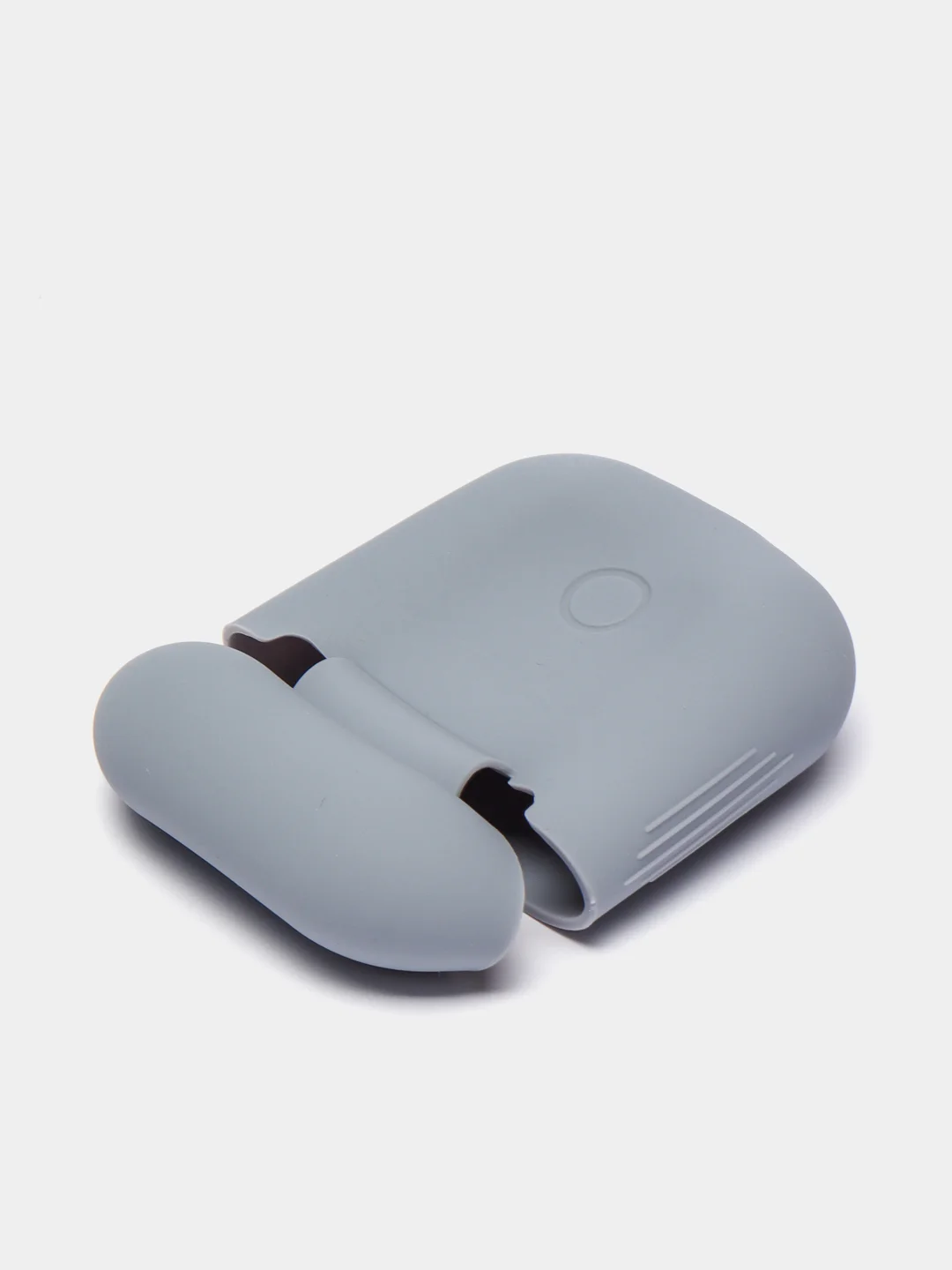 Синий меланж чехол для наушников AirPods 1, 2, силиконовый