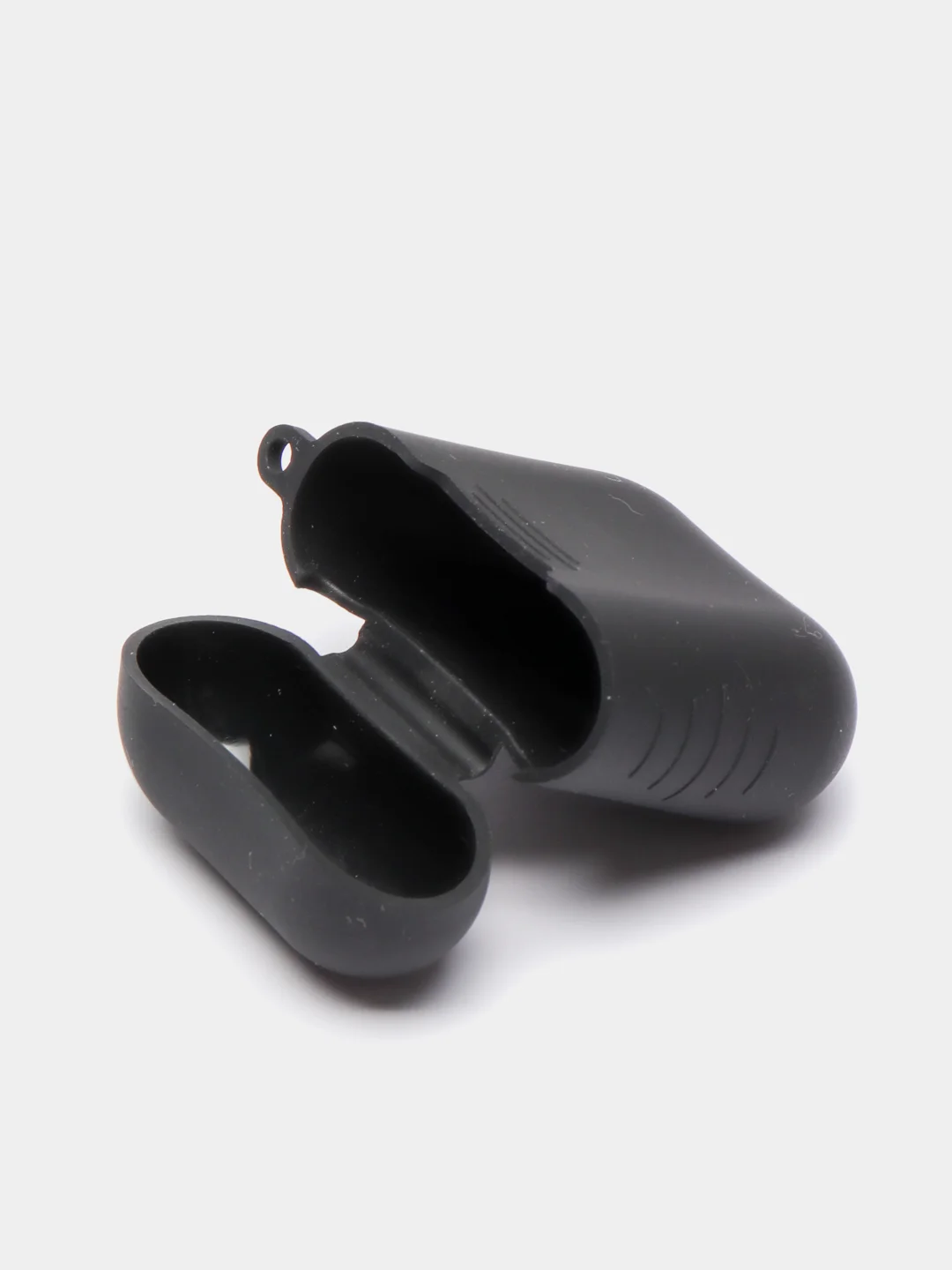 Черный силиконовый чехол для беспроводных наушников AirPods 1, AirPods 2