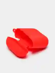 Красный силиконовый чехол для беспроводных наушников AirPods 1, AirPods 2