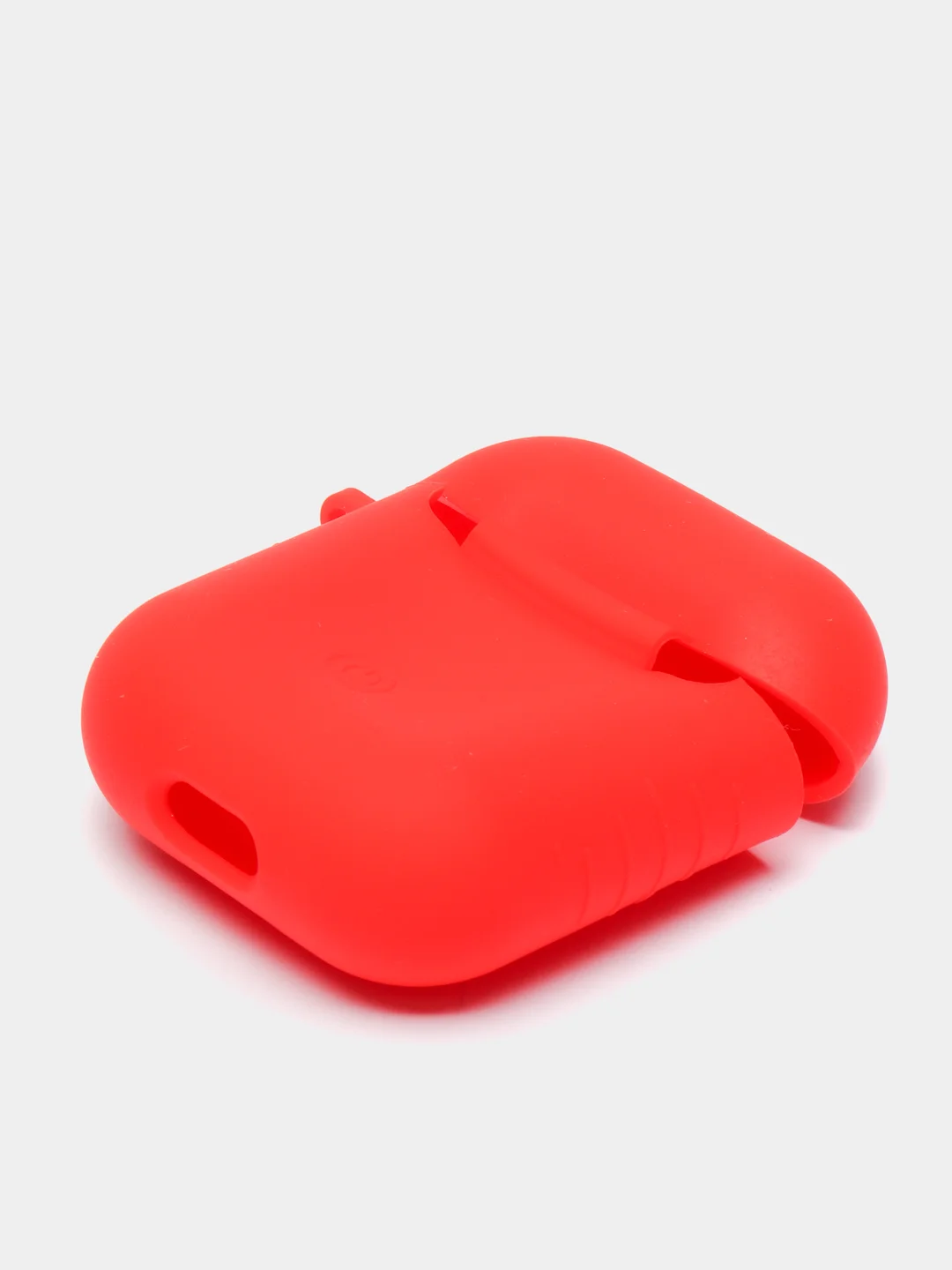 Красный силиконовый чехол для беспроводных наушников AirPods 1, AirPods 2