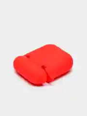 Красный силиконовый чехол для беспроводных наушников AirPods 1, AirPods 2