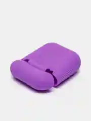Фиолетовый чехол для наушников AirPods 1, 2, силиконовый