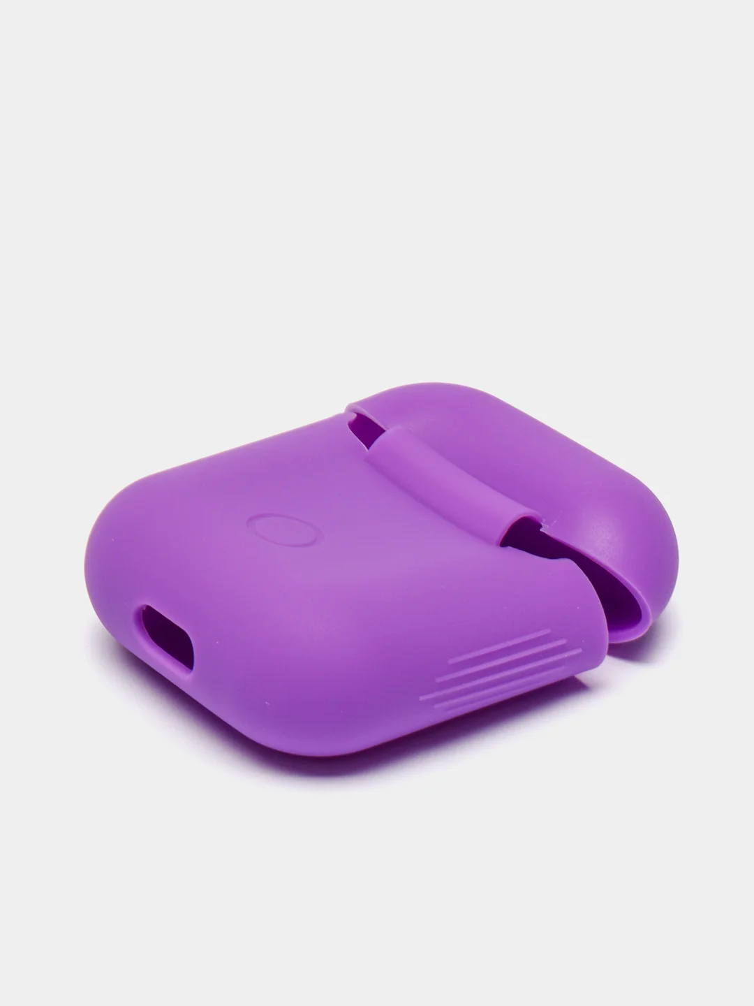 Фиолетовый чехол для наушников AirPods 1, 2, силиконовый