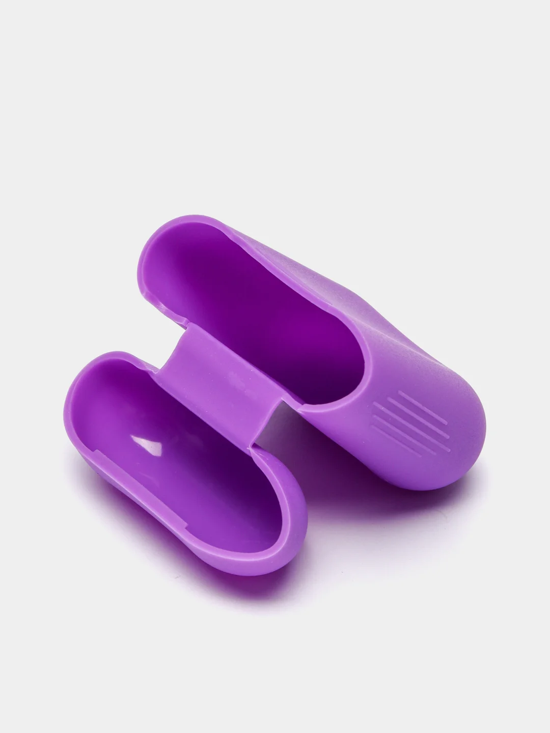 Фиолетовый чехол для наушников AirPods 1, 2, силиконовый