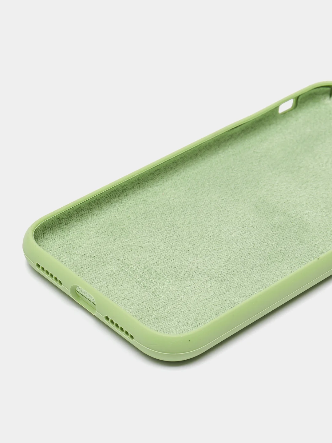 Лесной зеленый чехол Silicone Case для iPhone 11 с закрытым низом