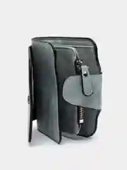 Голубой женский кошелек Baellery mini из замшевой экокожи, 10 цветов