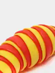 Красный игрушка антистресс слизень цветной "Finger slug"