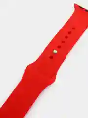 Красный силиконовый ремешок для Apple Watch 3 4 5 6 SE на 38 42 40 44