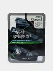 Тканевая маска для лица с древесным углем 3W Clinic Fresh Charcoal Mask Sheet, 23 мл
