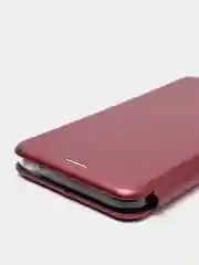 Бордовый чехол-книжка для Samsung Galaxy A03 Core