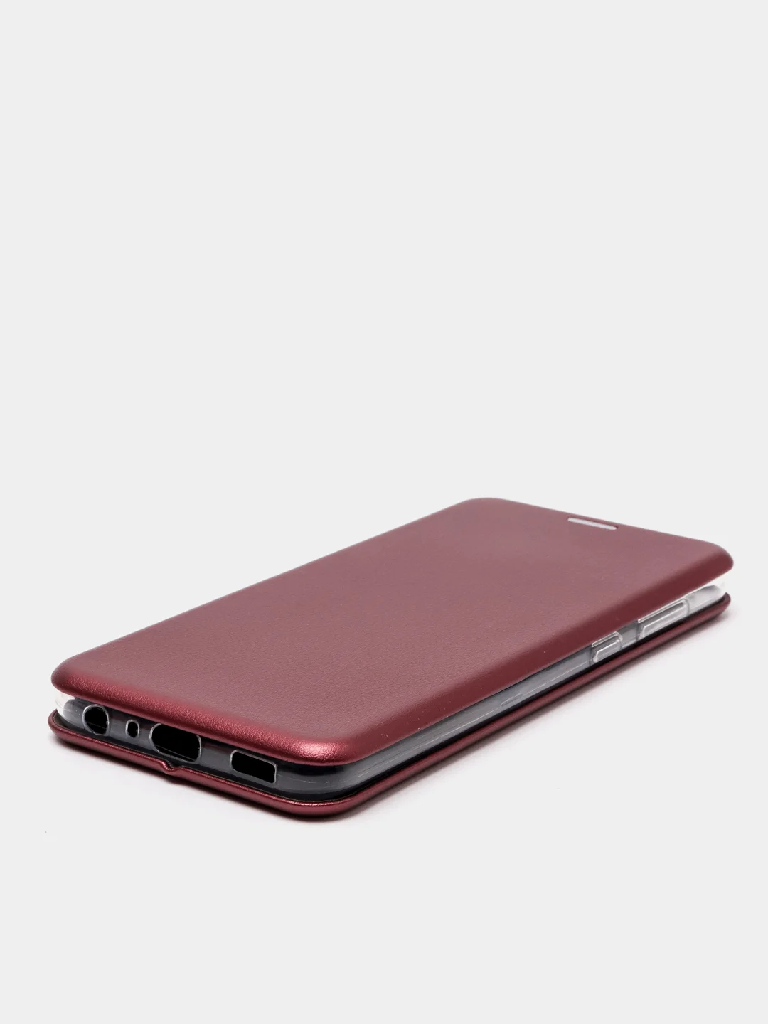 Бордовый чехол-книжка для Samsung Galaxy A03 Core