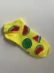 Носки короткие с фруктами и авокадо