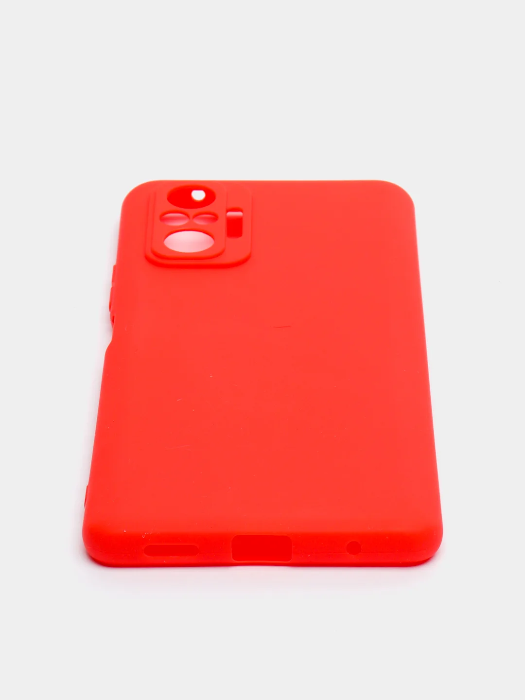 Красный чехол Xiaomi Redmi Note 10 Pro, Сяоми Редми Нот 10 Про, силиконовый цветной матовый