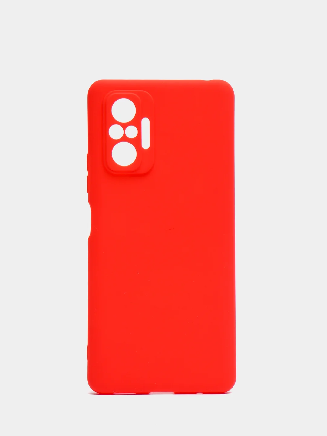 Красный чехол Xiaomi Redmi Note 10 Pro, Сяоми Редми Нот 10 Про, силиконовый цветной матовый