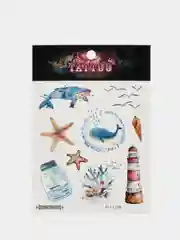 Зеленый переводные татуировки 38 видов, 12*7,5 см, 15*10,5 см