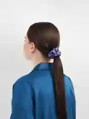 Синий меланж резинки для волос