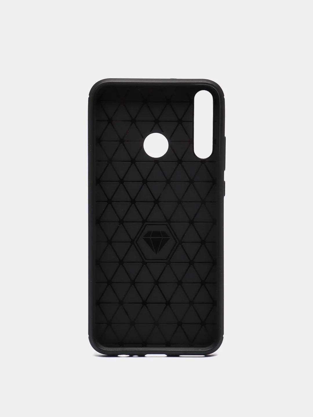 Темно-синий чехол для Honor 9C / Huawei P40 Lite E / Y7p, имитация вставок под карбон