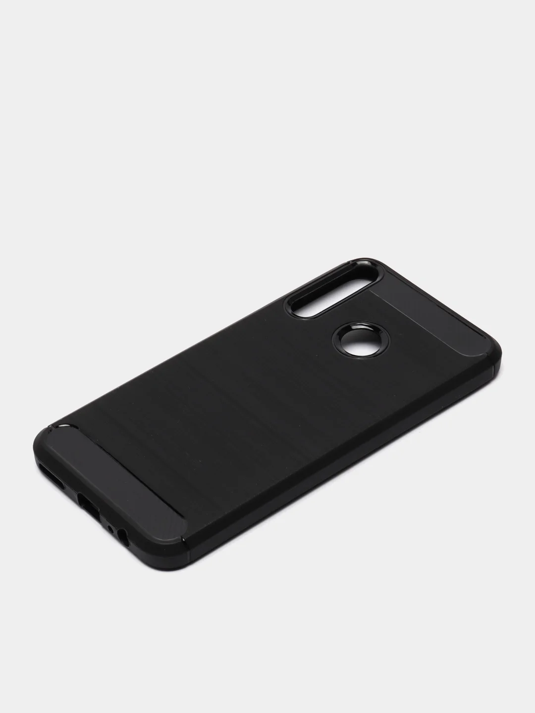 Темно-синий чехол для Honor 9C / Huawei P40 Lite E / Y7p, имитация вставок под карбон