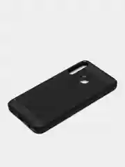 Темно-синий чехол для Honor 9C / Huawei P40 Lite E / Y7p, имитация вставок под карбон
