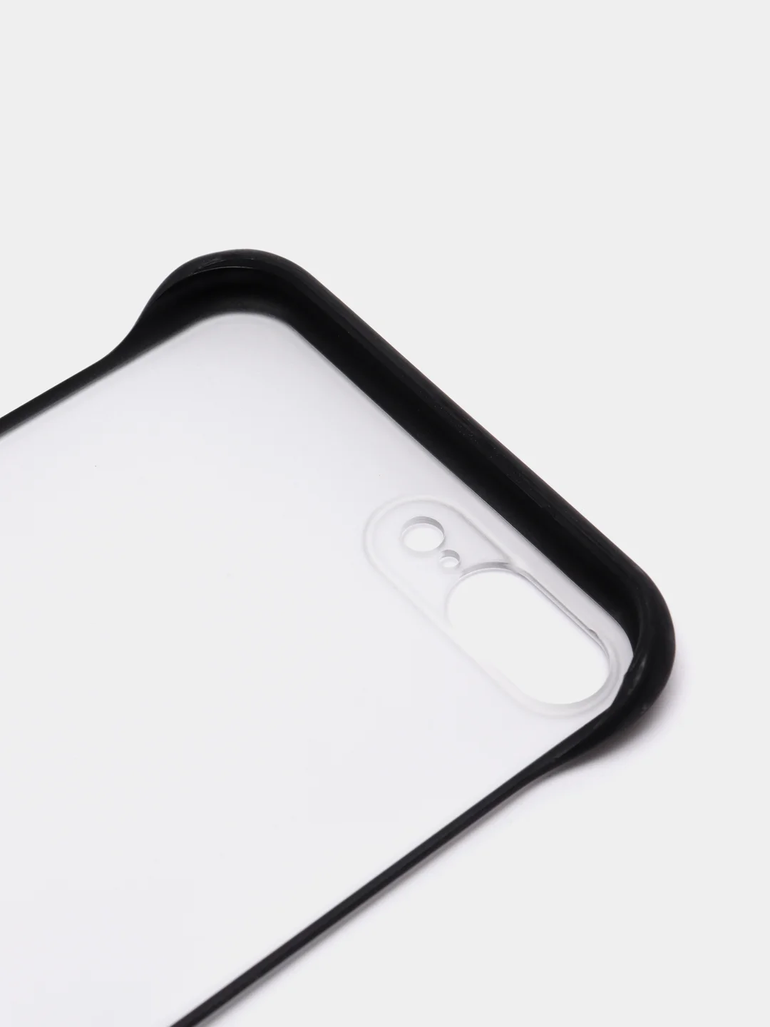 Черный чехол для Apple iPhone 7 Plus / 8 Plus, прозрачный с держателем